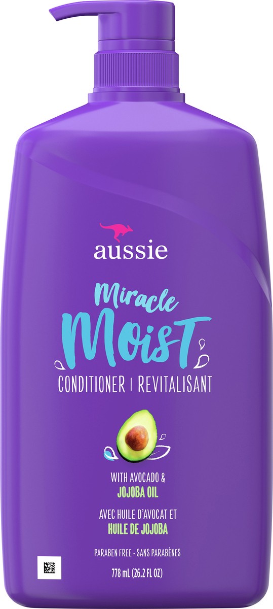 slide 3 of 3, Aussie Miracle Moist conditioner, 26.2 fl oz