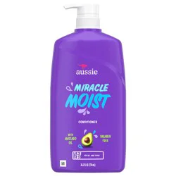 Aussie Miracle Moist Hair Conditioner for All Hair Types, Moisturizing, Paraben-Free, 26.2 fl oz