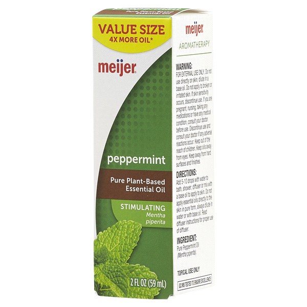 slide 4 of 29, MEIJER WELLNESS Meijer Aromatherapy Peppermint Essential Oil, Value Size, 2 oz