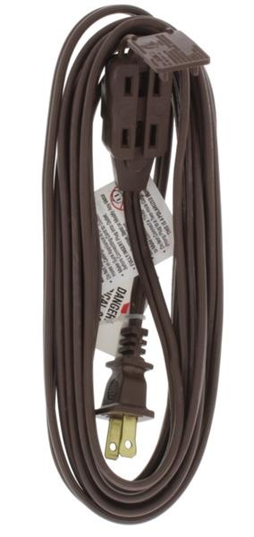 slide 1 of 1, Bright-Way Brown Extension Cord, 15 ft