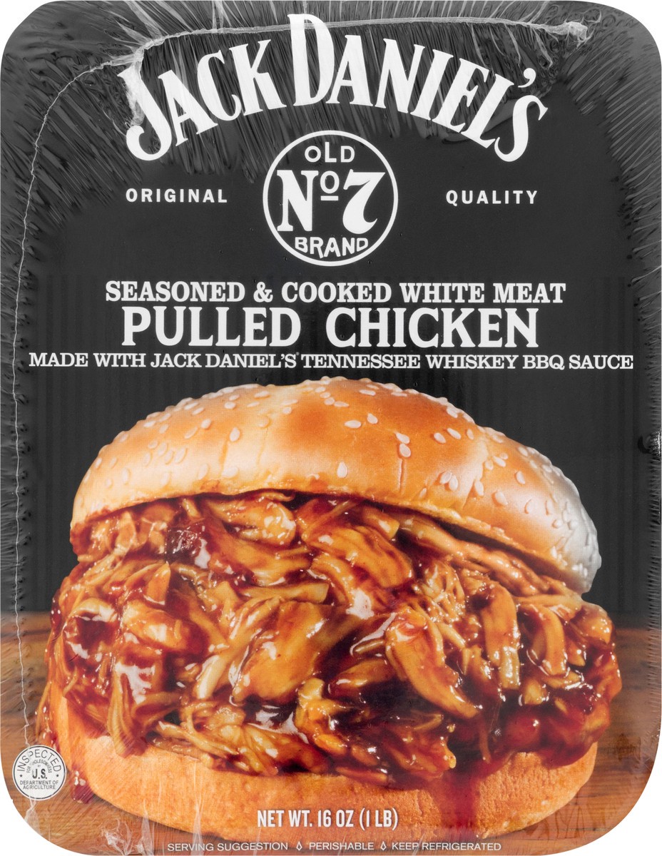 slide 1 of 4, Jack Daniel's Jack Daniels Pulled Chicken, 16 oz
