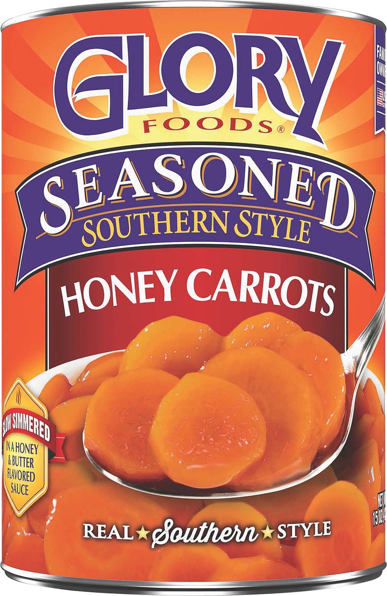 slide 2 of 5, Glory Foods Seasoned Honey Carrots, 15 oz