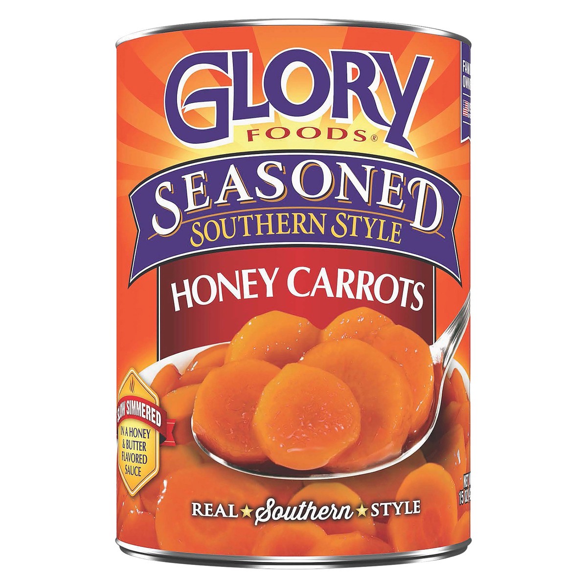 slide 1 of 5, Glory Foods Seasoned Honey Carrots, 15 oz