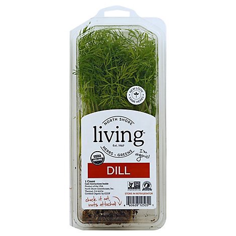 slide 1 of 1, Living Dill Clamshell Organic - Each, 1 ct