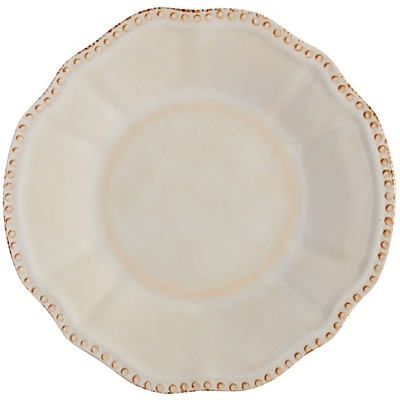 slide 1 of 1, Haven & Key Beaded Cream Side Plate, 9 in