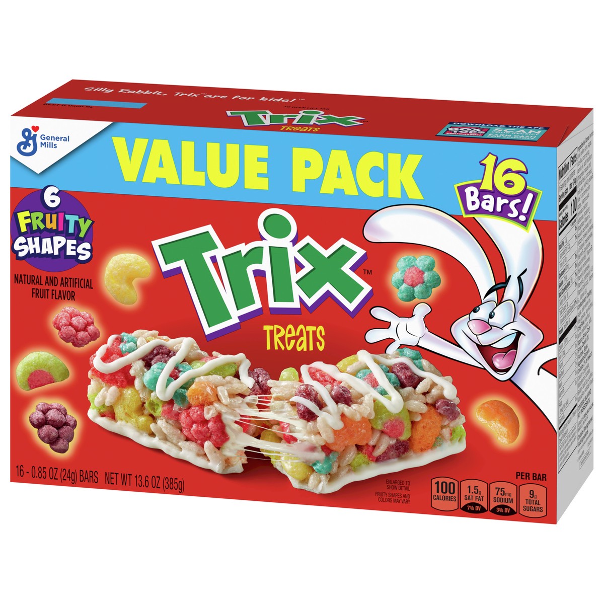 slide 3 of 9, Trix Breakfast Cereal Treat Bars, Value Pack, 16 ct , 16 ct