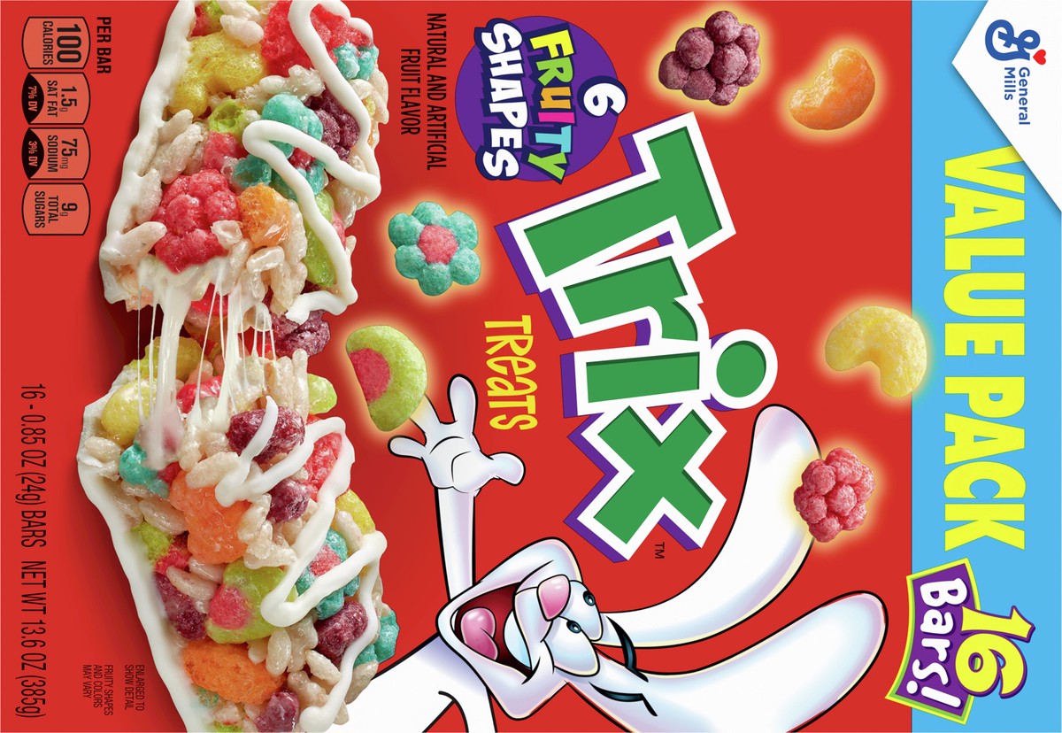 slide 5 of 9, Trix Breakfast Cereal Treat Bars, Value Pack, 16 ct , 16 ct