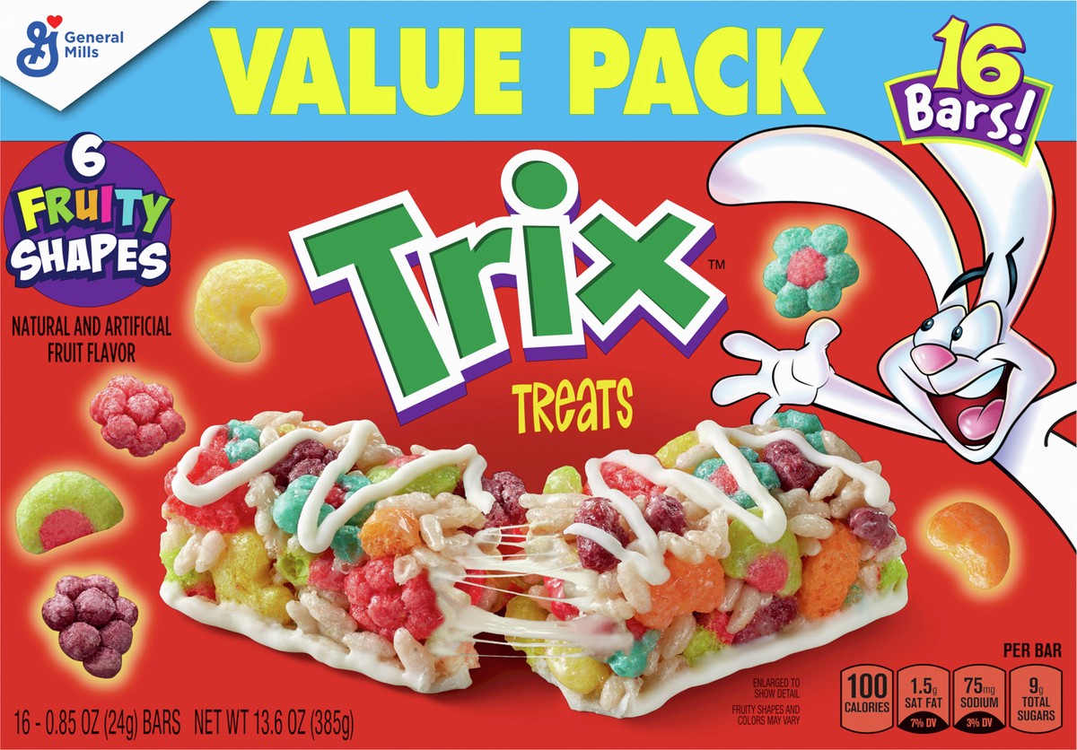 slide 6 of 9, Trix Breakfast Cereal Treat Bars, Value Pack, 16 ct , 16 ct