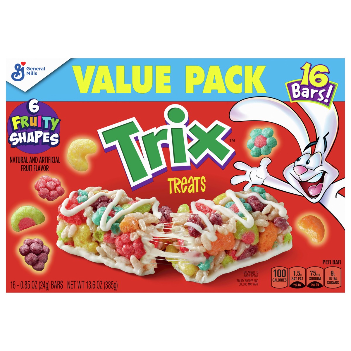 slide 1 of 9, Trix Breakfast Cereal Treat Bars, Value Pack, 16 ct , 16 ct