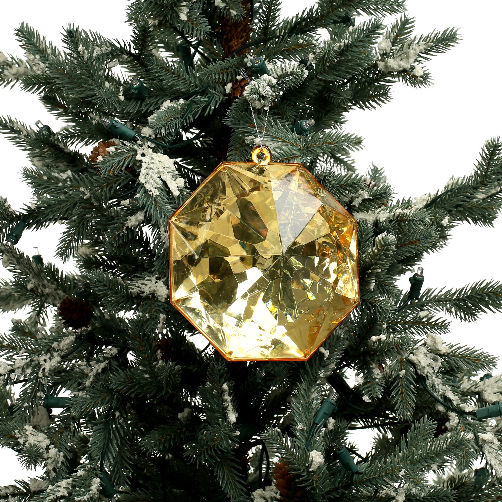 slide 3 of 3, 6" Faceted Round Gem Ornament By Ashland, 6 in