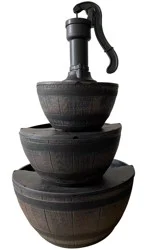 Hd Outdoors 3-Tier Water Barrel Fountain
