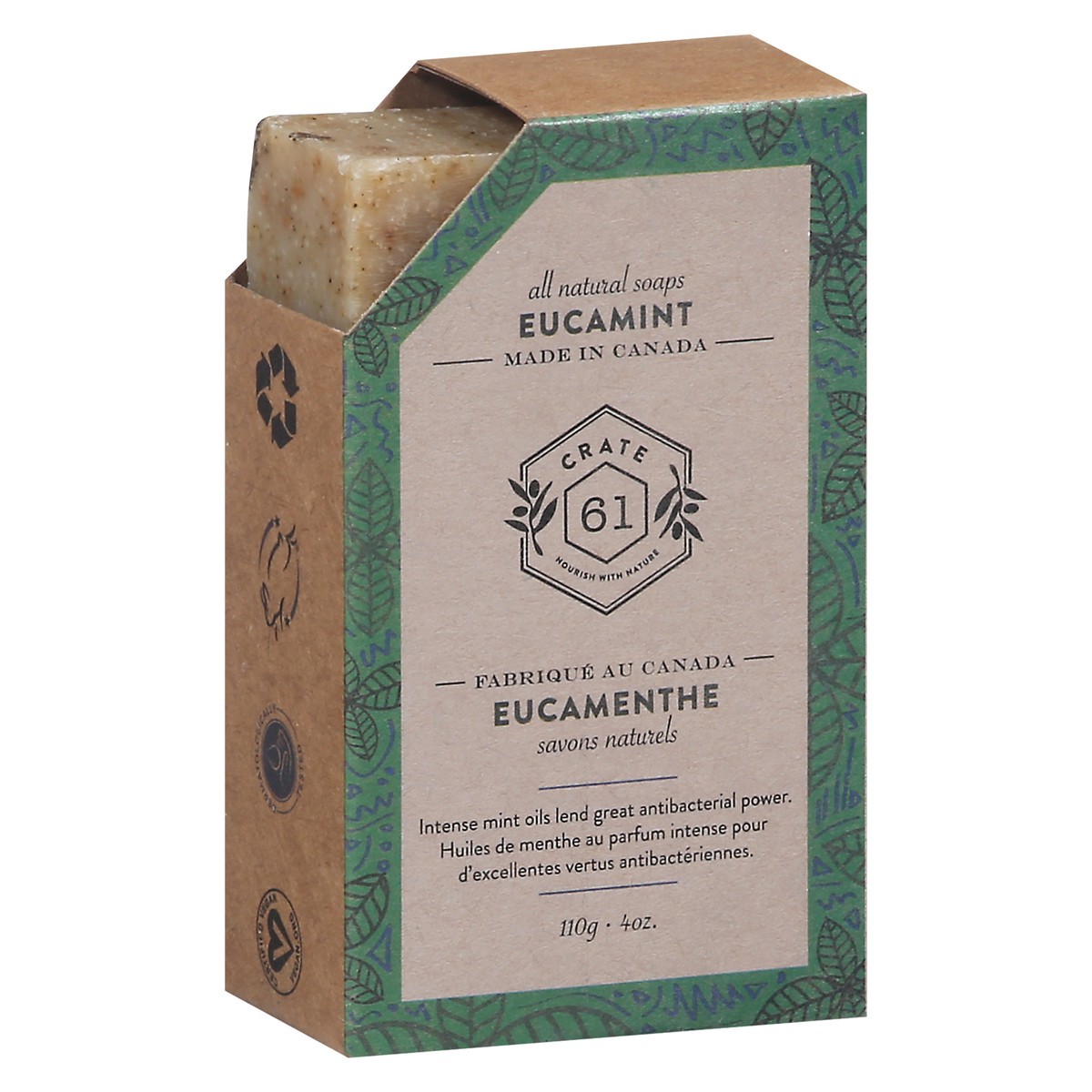 slide 5 of 9, Crate 61 Eucamint Soap Bar, 1 ct