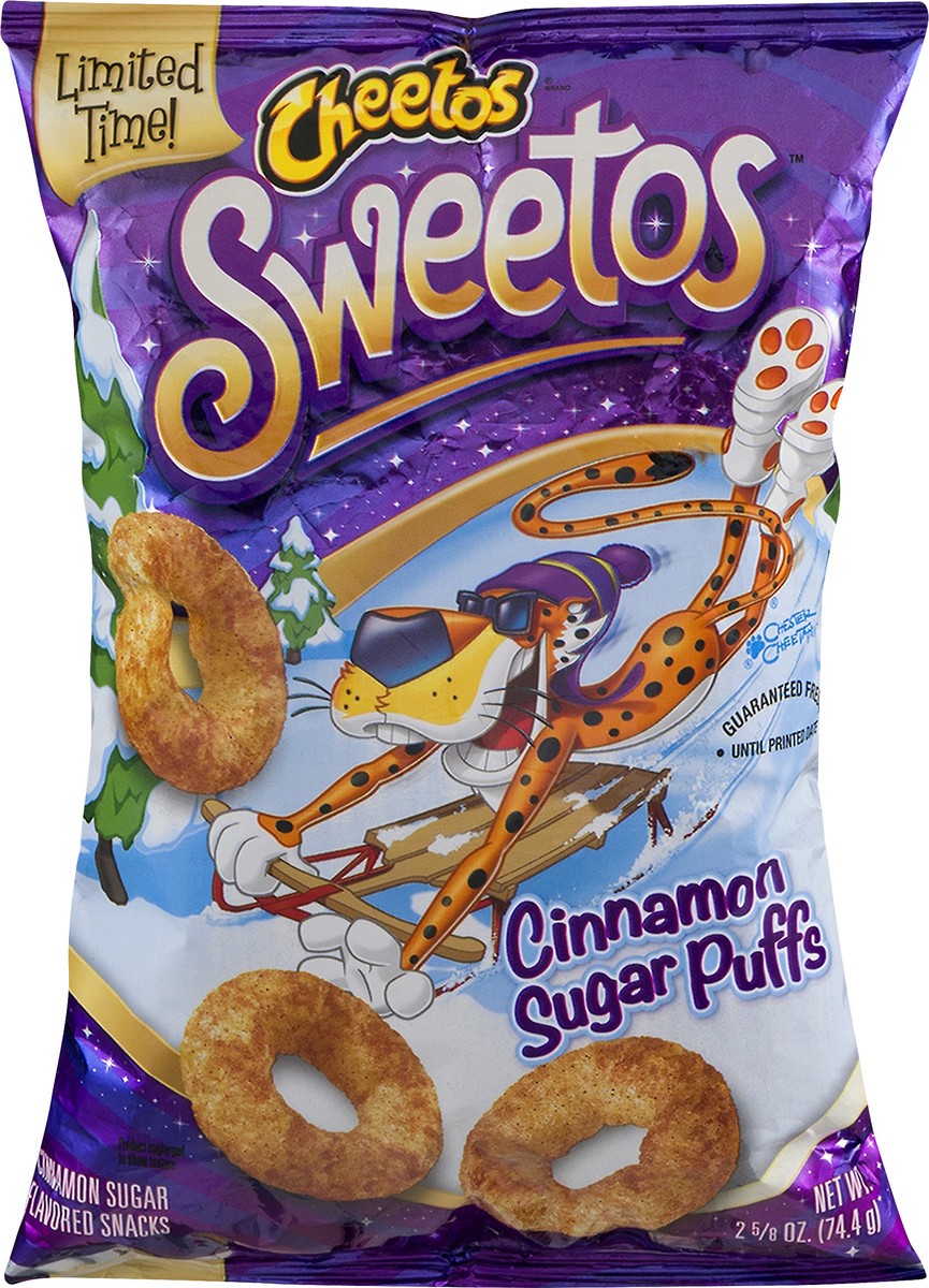 slide 4 of 4, Cheetos Sweetos Cinnamon Puffs 2.625 Ounce Plastic Bag, 2.62 oz