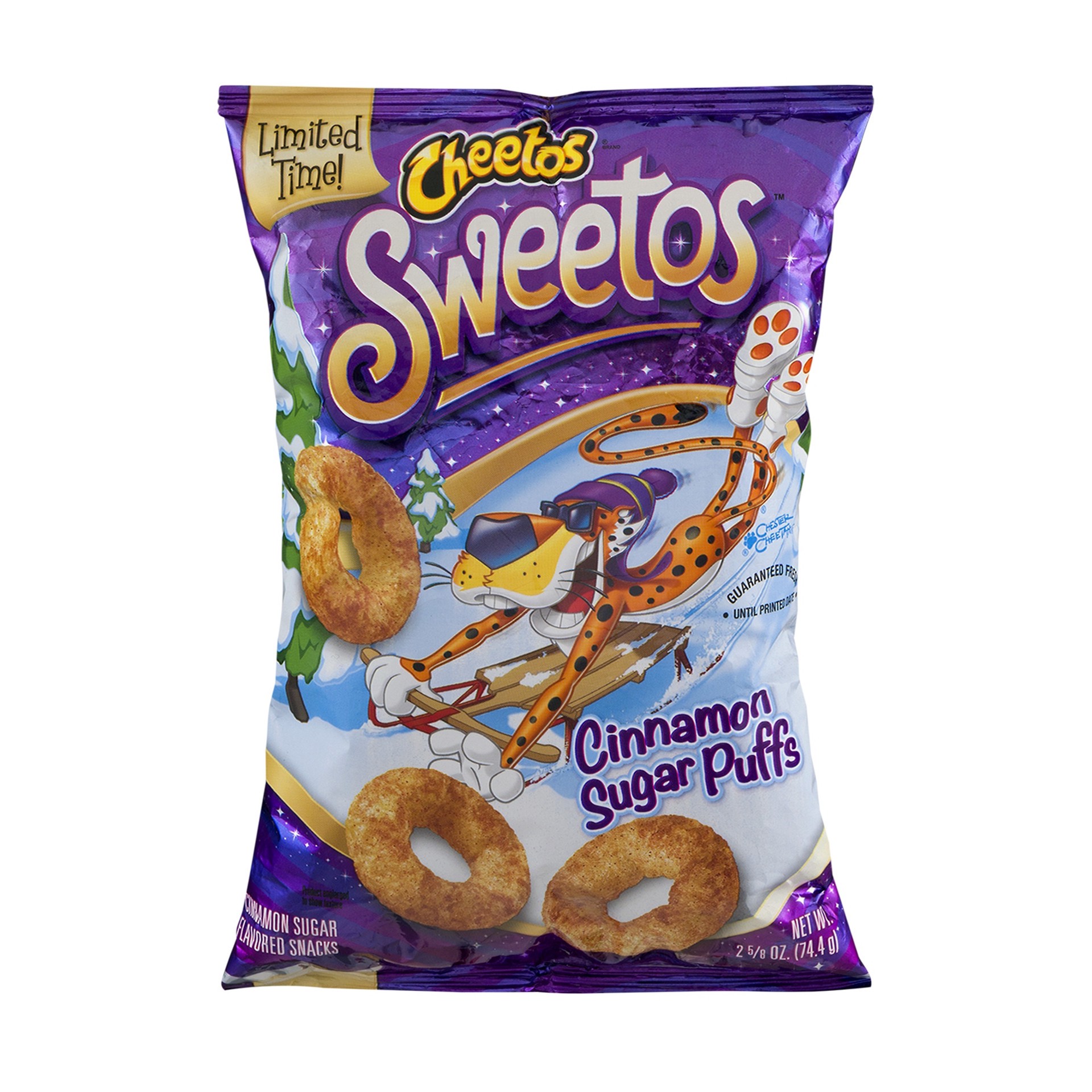 slide 1 of 4, Cheetos Sweetos Cinnamon Puffs 2.625 Ounce Plastic Bag, 2.62 oz