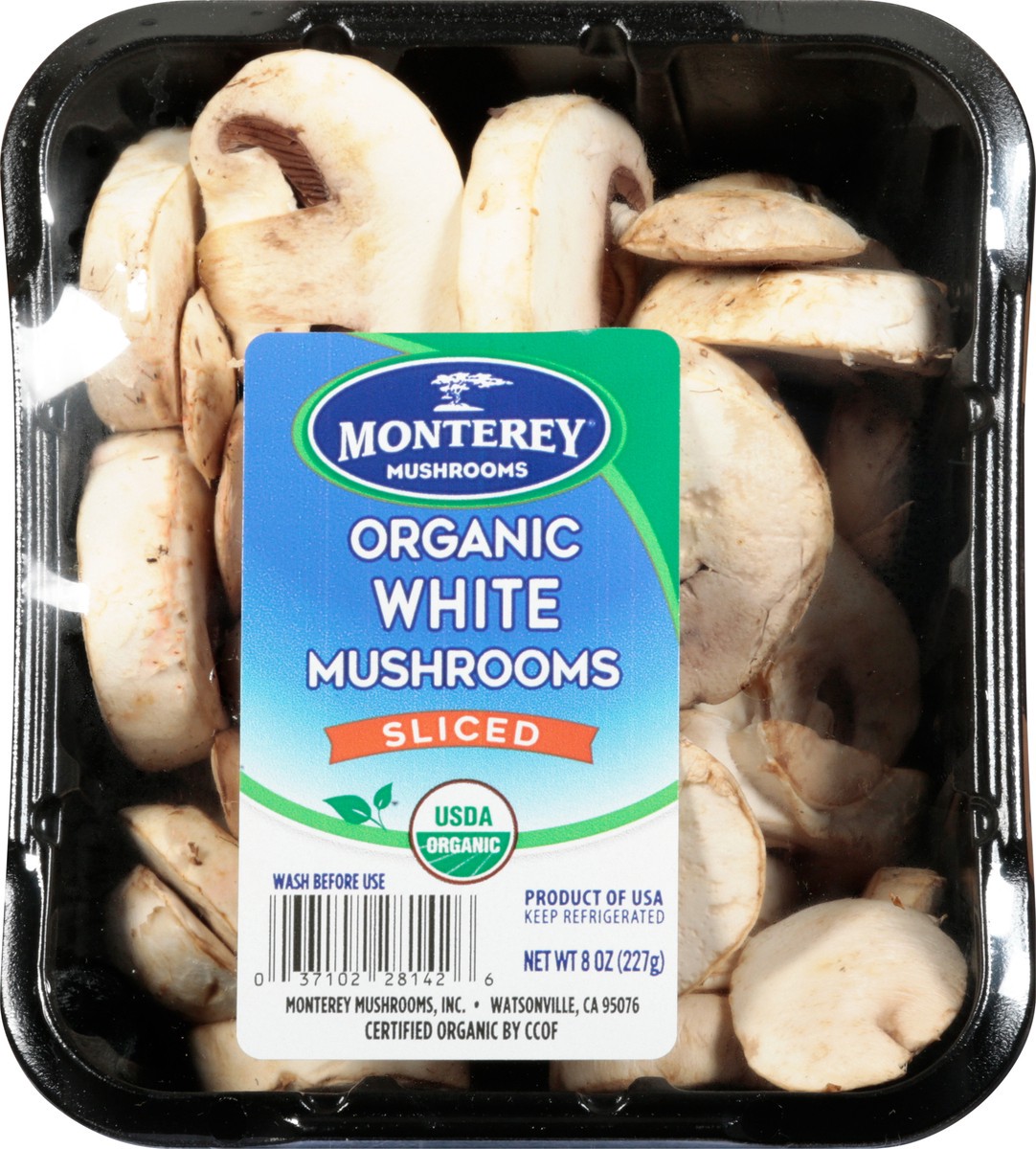 slide 6 of 8, Monterey White Sliced Organic Mushrooms 8 oz, 8 oz