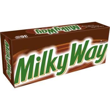 slide 1 of 1, Milky Way Milk Chocolate Singles Size Candy Bars (Bulk), 36 ct; 1.84 oz