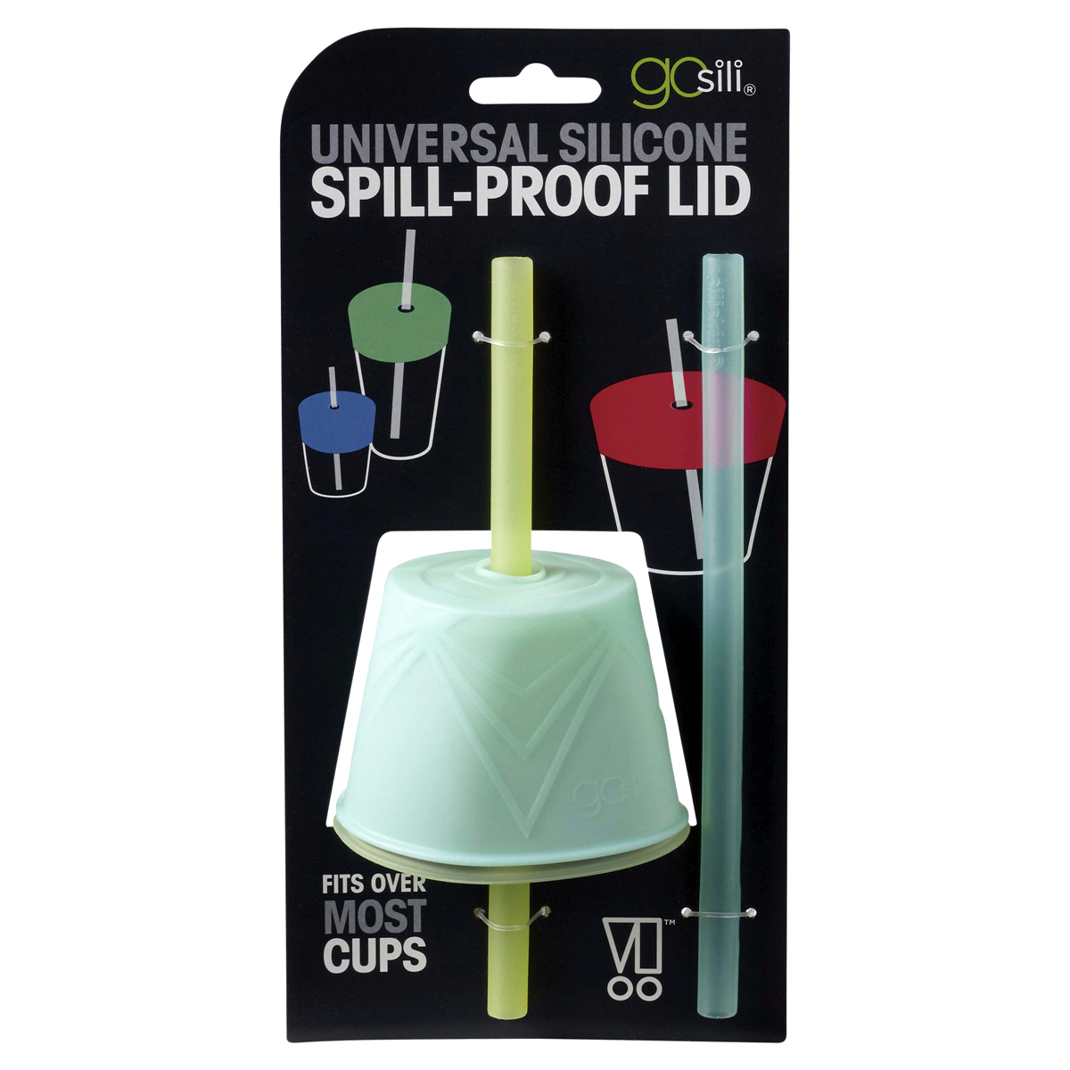slide 1 of 5, GoSili Universal Silicone Spill-Proof Lid, 2 ct