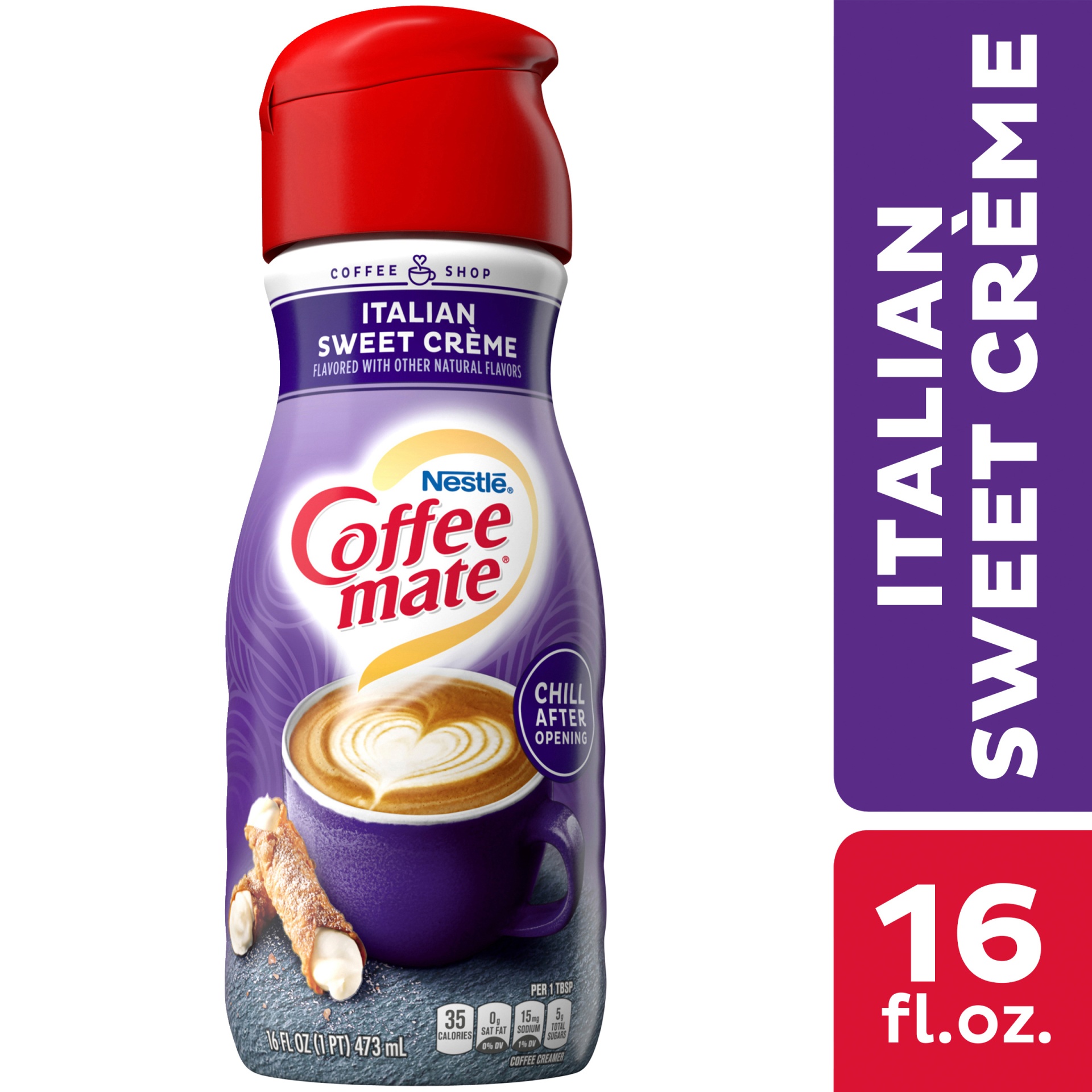slide 1 of 1, COFFEE MATE Coffee-Mate Italian Sweet Cream, 16 fl oz