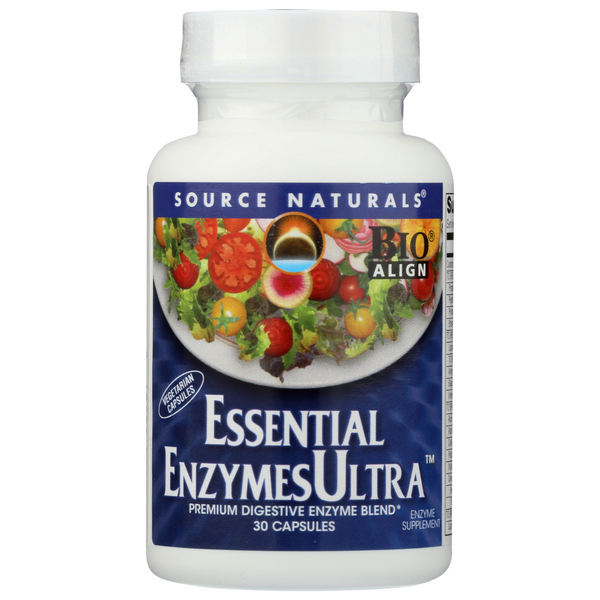 slide 1 of 1, Source Naturals Essential Enzymes Ultra, 30 ct