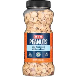 H-E-B Unsalted Dry Roasted Peanuts
