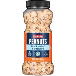 H-E-B Unsalted Dry Roasted Peanuts