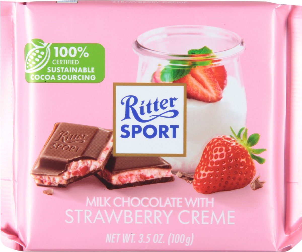 slide 9 of 9, Ritter Sport Milk Chocolate With Strawberry Creme, 3.5 oz