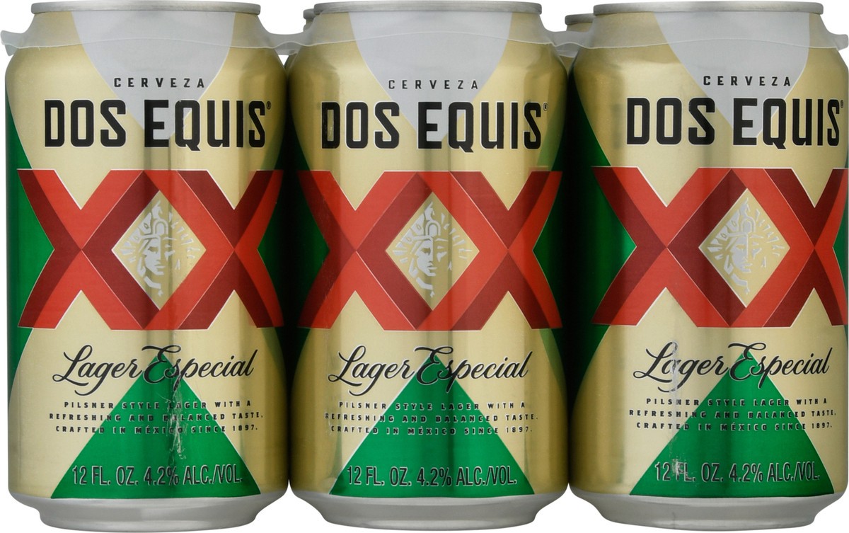 slide 7 of 8, Dos Equis Mexican Lager Beer, 6 Pack, 12 fl oz Cans, 12 oz