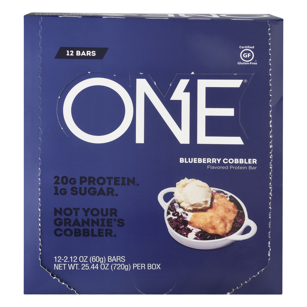 slide 1 of 10, ONE Blueberry Cobbler Protein Bar 12 ea, 12 ct