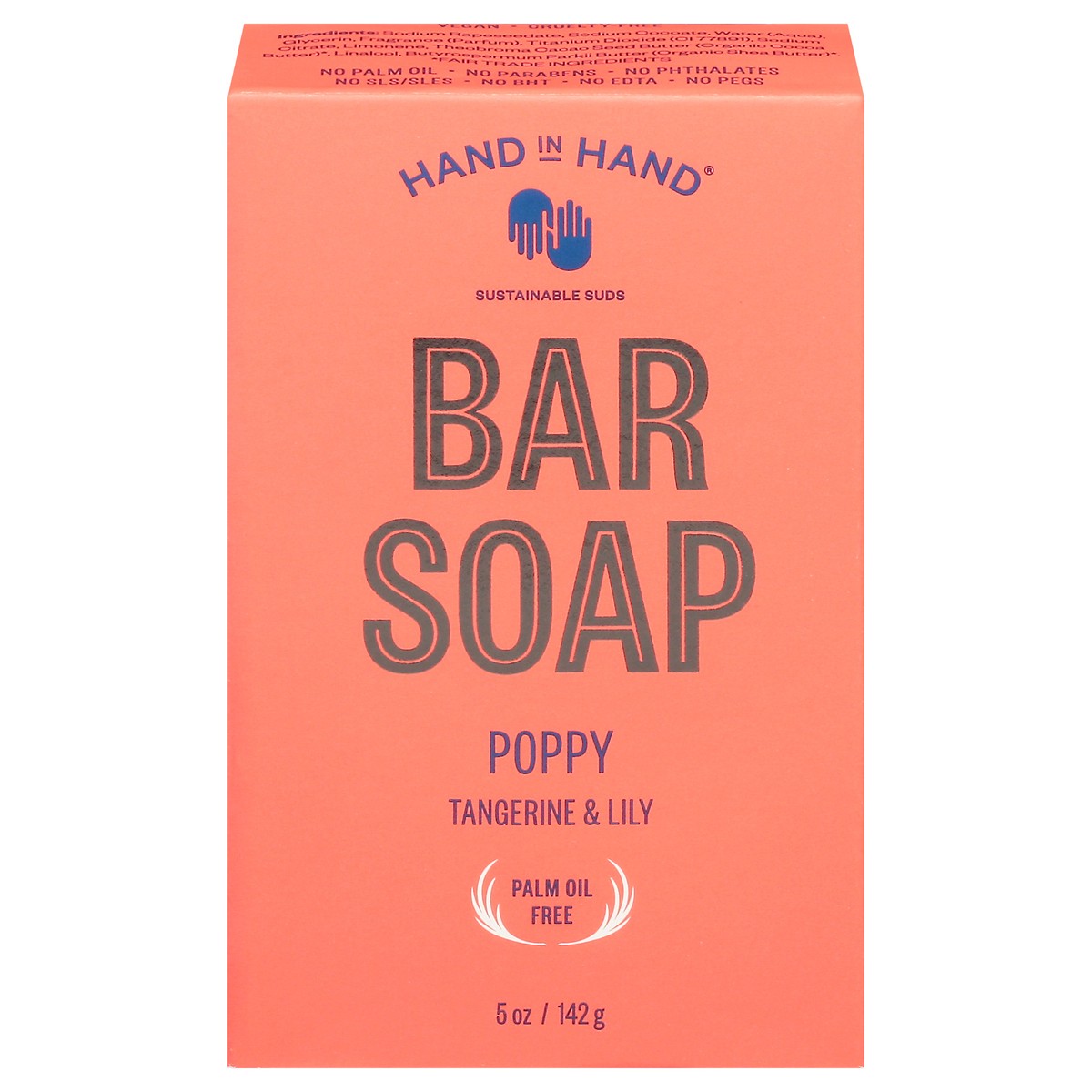 slide 1 of 9, Hand in Hand Poppy Bar Soap, 1 ct