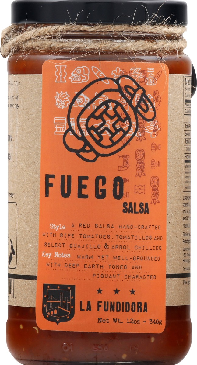 slide 8 of 9, La Fundidora Fuego Salsa 12 oz, 12 oz
