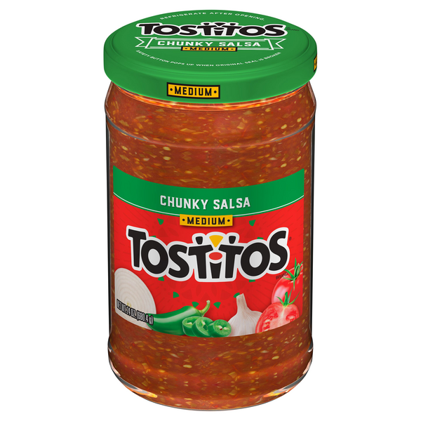 slide 1 of 1, Tostitos Chunky Salsa Medium, 24 oz