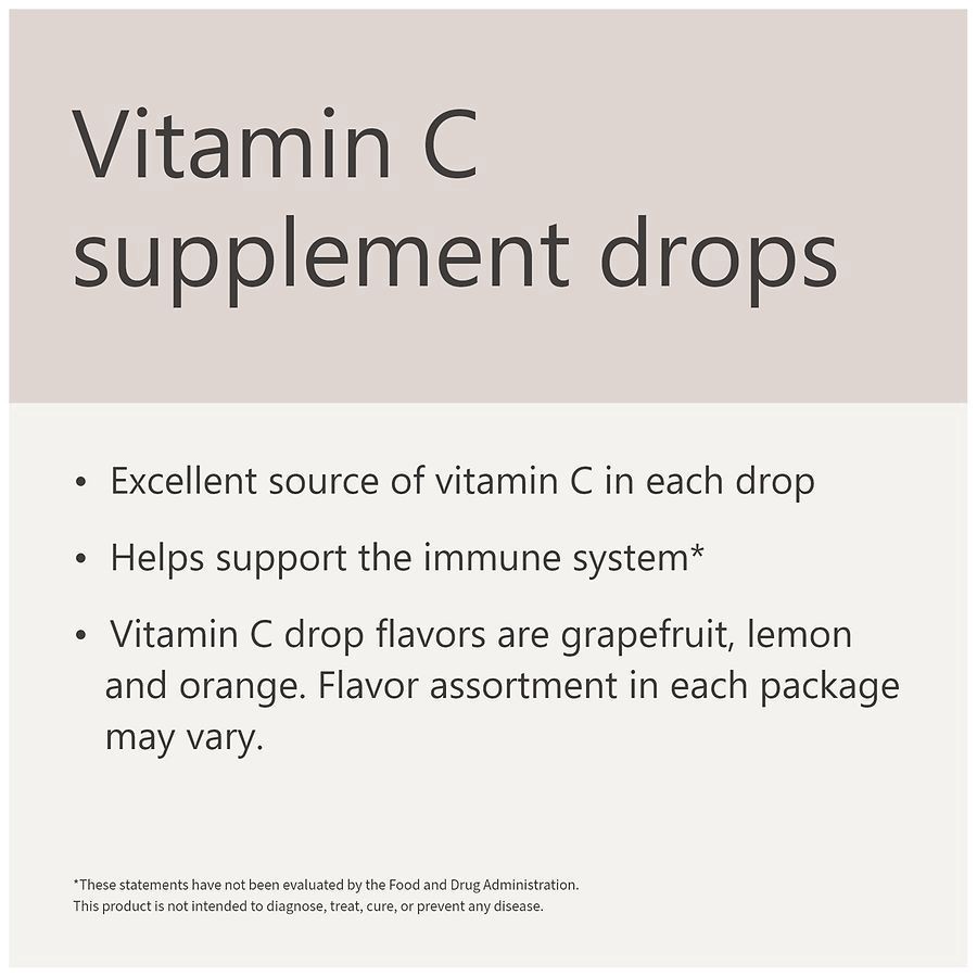 slide 2 of 5, Walgreens Vitamin C Drops Assorted Citrus, 140 ct