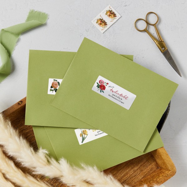 slide 3 of 10, Avery Glossy Permanent Labels, 6525, Mailing, 1" X 2 5/8", White, Pack Of 300, 300 ct