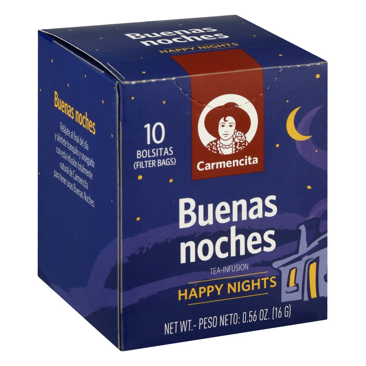 slide 5 of 9, Carmencita Filter Bags Happy Nights Tea-Infusion 10 ea, 10 ct
