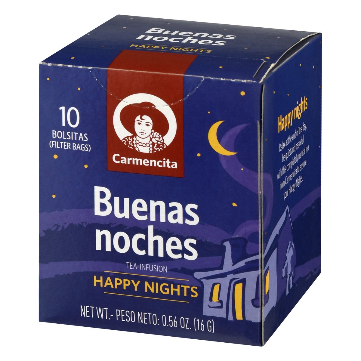 slide 9 of 9, Carmencita Filter Bags Happy Nights Tea-Infusion 10 ea, 10 ct
