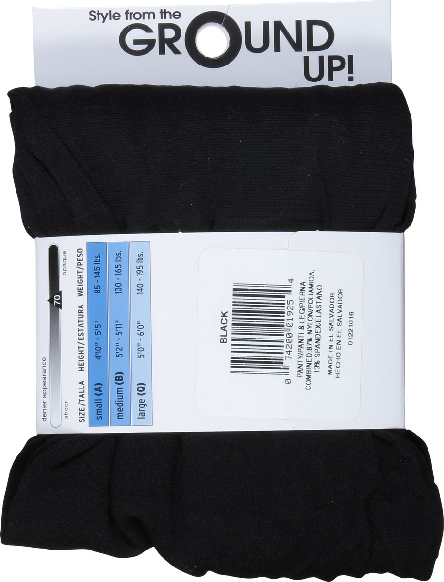 slide 2 of 9, L'eggs Shaping Tights Opaque Size Q Black, 1 ct