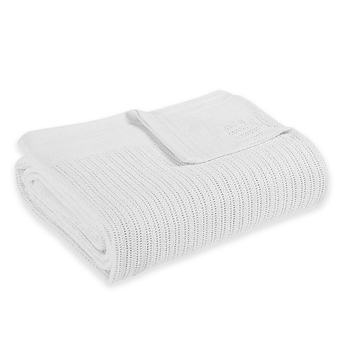 slide 1 of 2, Fiesta Full/Queen Blanket - White, 1 ct