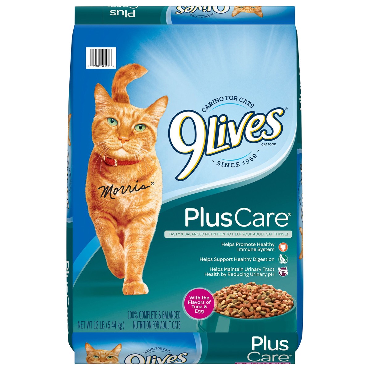 slide 1 of 5, 9Lives Plus Care Dry Cat Food, 12 lb. Bag, 12 lb