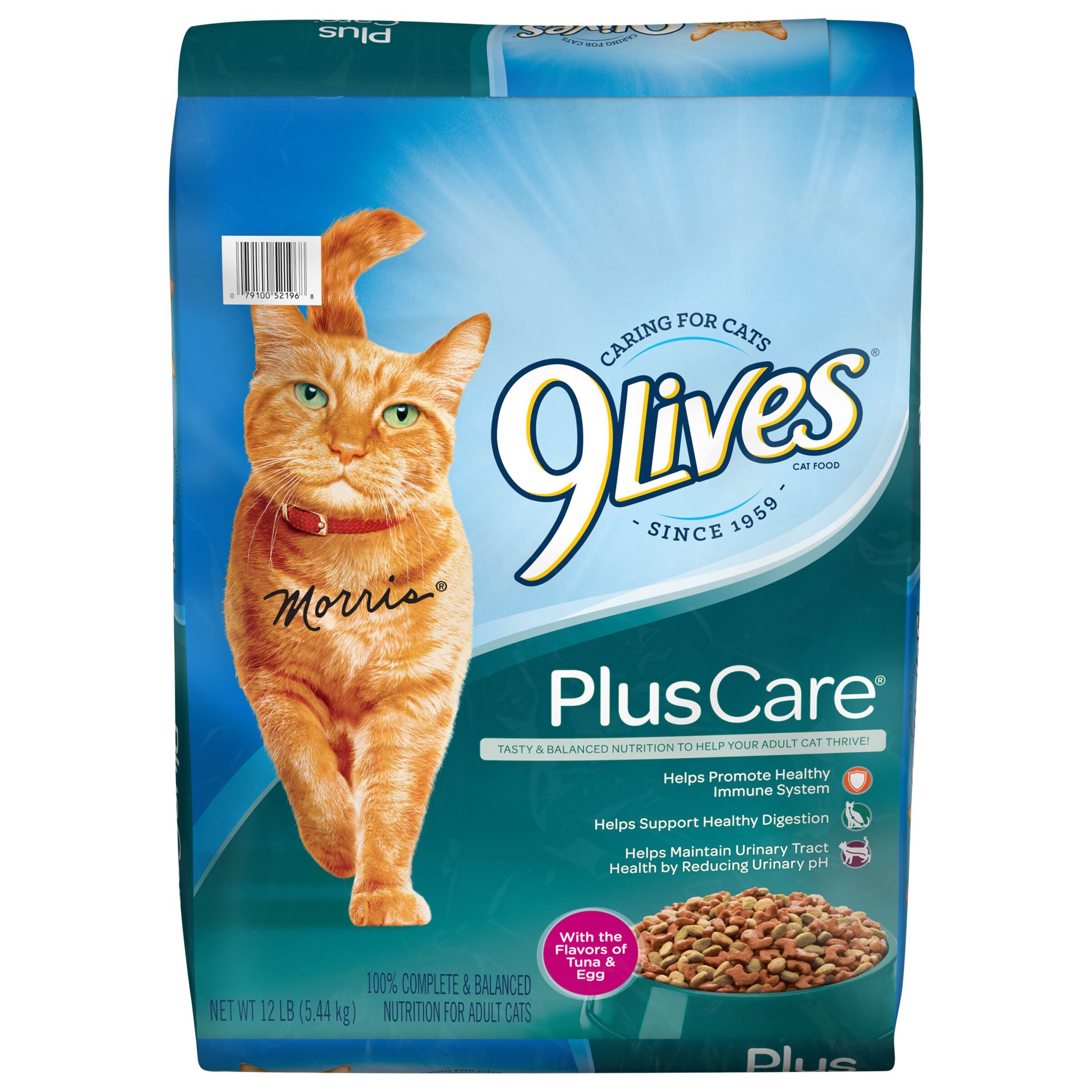 slide 1 of 5, 9Lives Plus Care Dry Cat Food, 12 lb. Bag, 12 lb