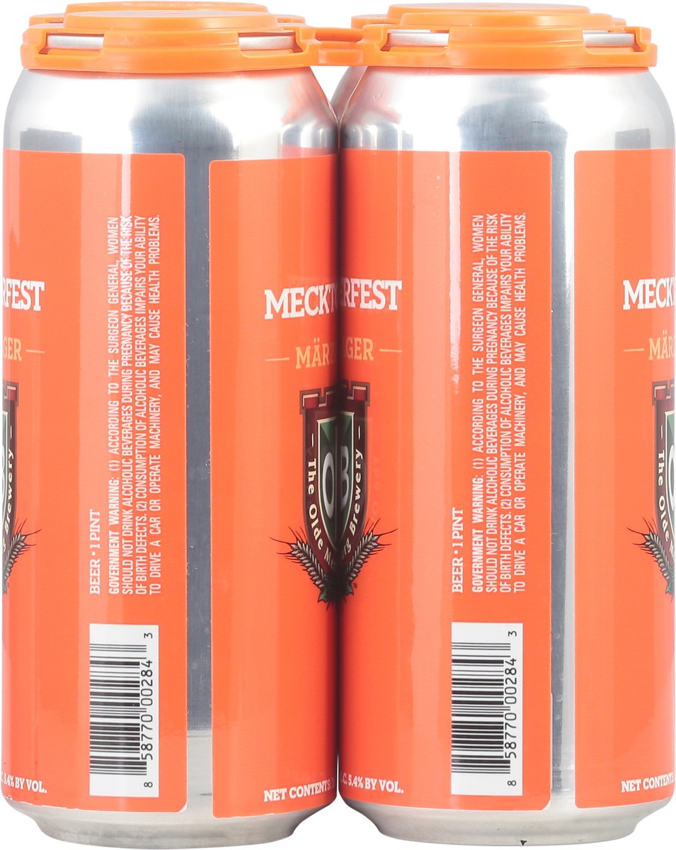 slide 3 of 9, The Olde Mecklenburg Brewery Marzen Lager Mecktoberfest Beer 4 - 16 fl oz Cans, 4 ct; 16 fl oz