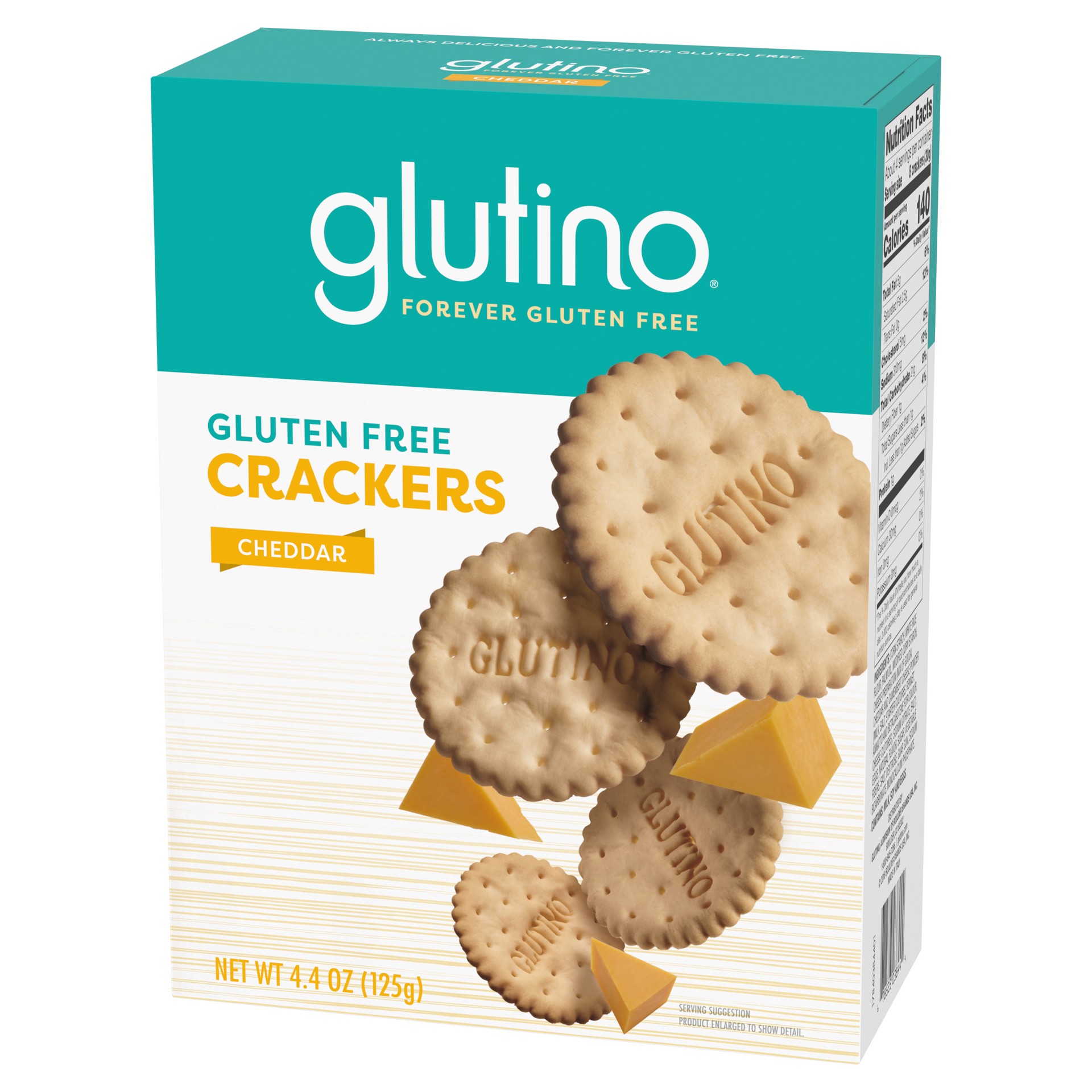 slide 4 of 5, Glutino Gluten Free Cheddar Crackers 4.4 oz, 4.4 oz