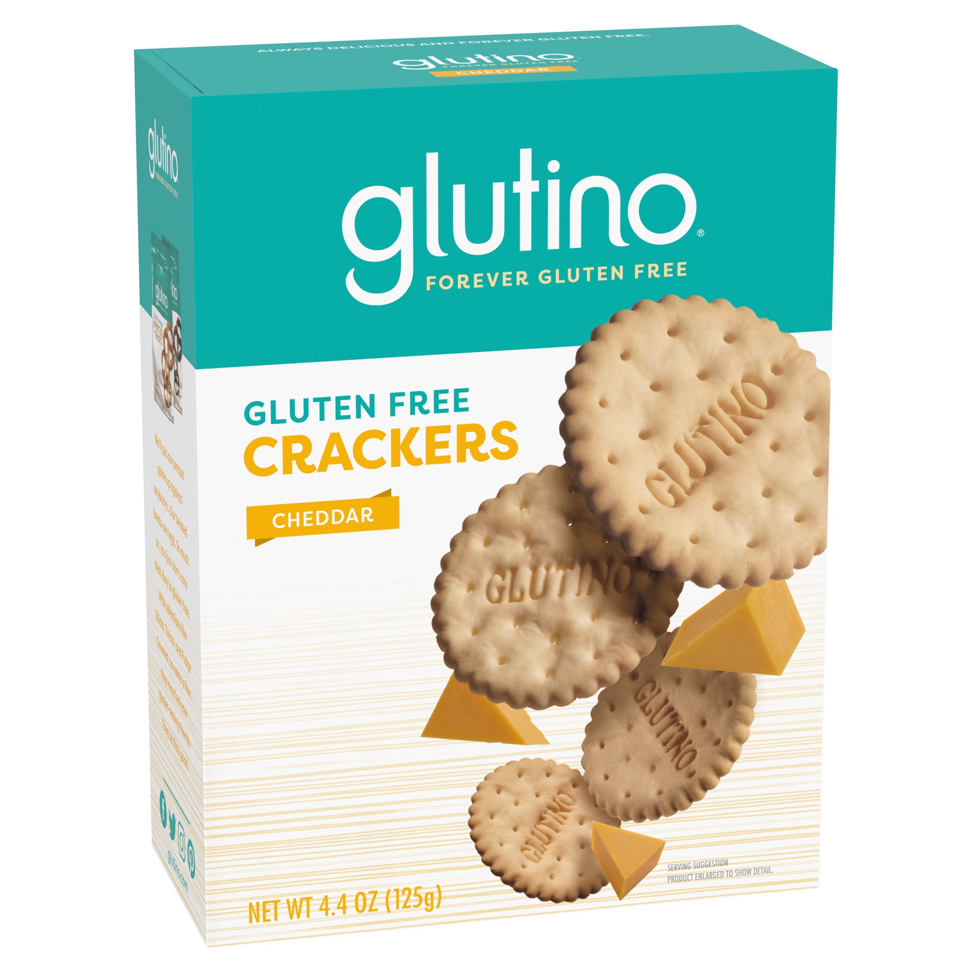 slide 2 of 5, Glutino Gluten Free Cheddar Crackers 4.4 oz, 4.4 oz