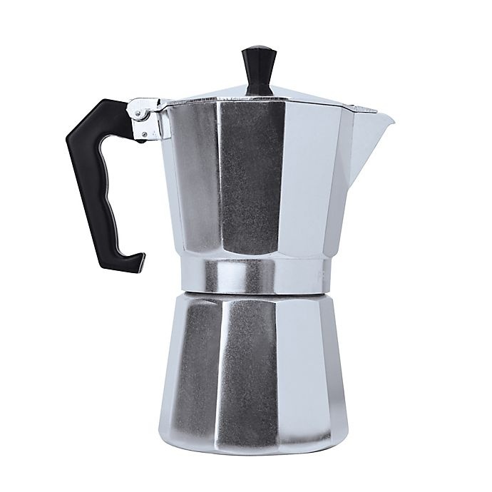 slide 1 of 1, Primula Aluminum Stovetop Espresso Maker, 3 cups