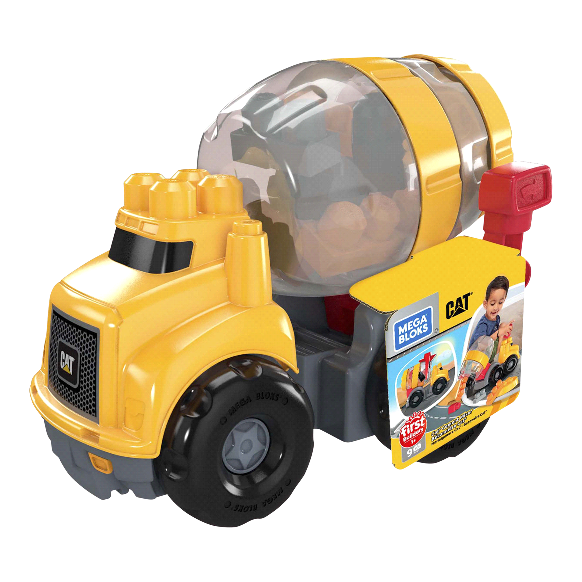 slide 13 of 17, Mega Bloks CAT Cement Mixer, 1 ct