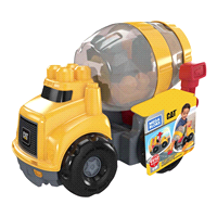 slide 11 of 17, Mega Bloks CAT Cement Mixer, 1 ct