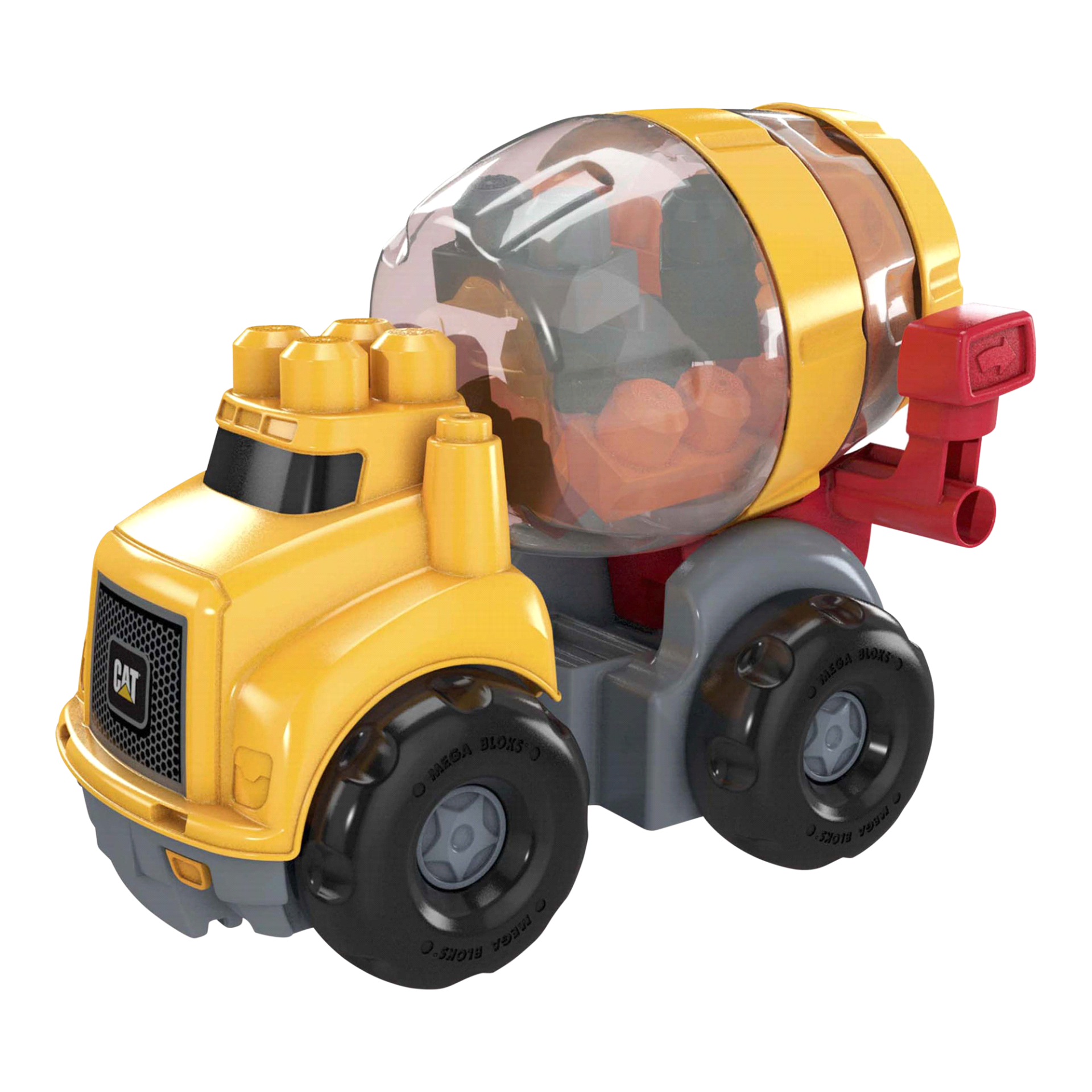 slide 1 of 17, Mega Bloks CAT Cement Mixer, 1 ct