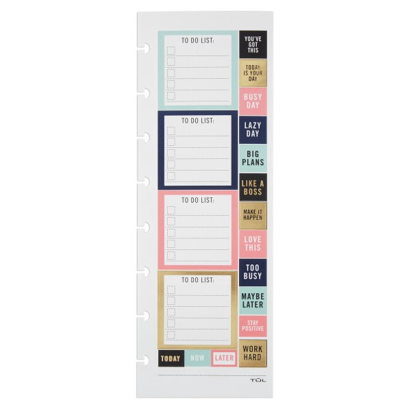 slide 5 of 6, TUL Custom Note-Taking System Discbound Planner Sticker Sheet, Assorted, 1 ct