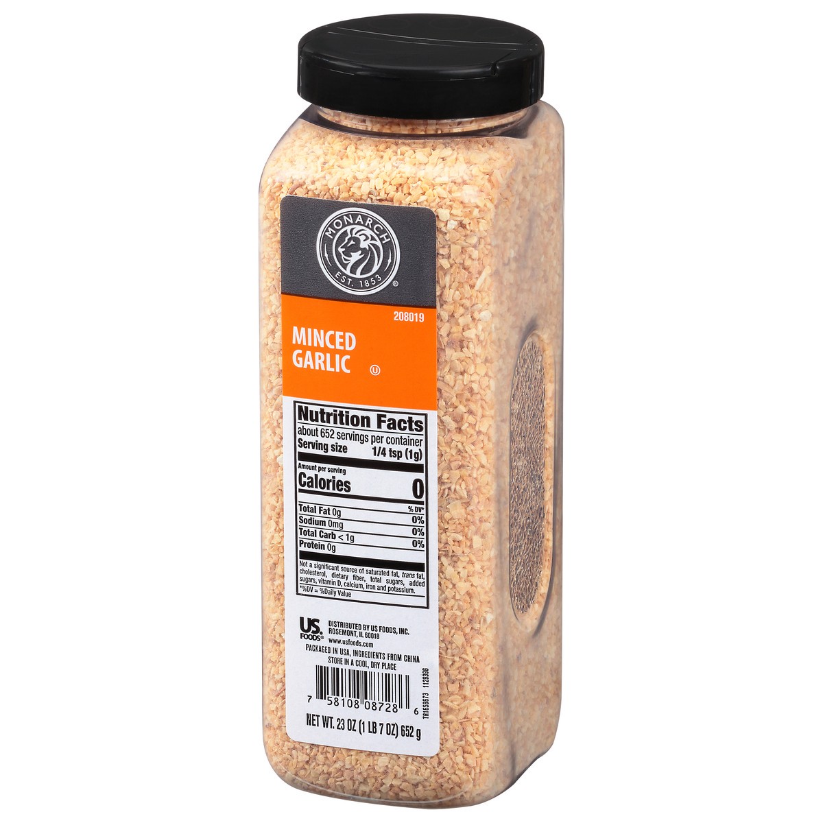 slide 9 of 14, Monarch Minced Garlic, 23 oz
