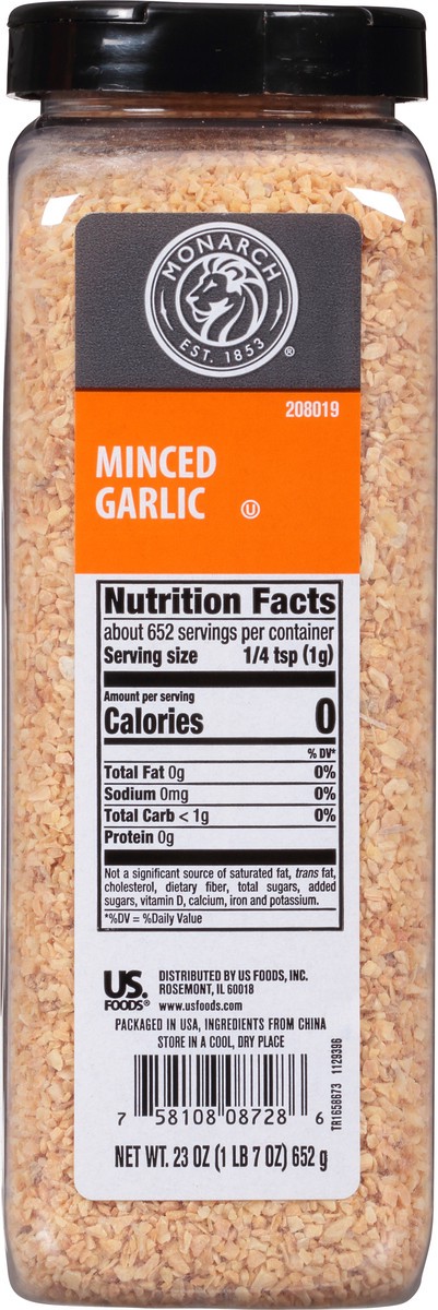 slide 7 of 14, Monarch Minced Garlic, 23 oz