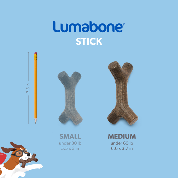 slide 12 of 19, LumaBone The Stick Medium Durable Chew 1 ea, 1 ct